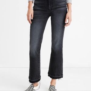 Rivet and Thread from Madewell Demi-Boot cropped jeans.- raw hem size 24